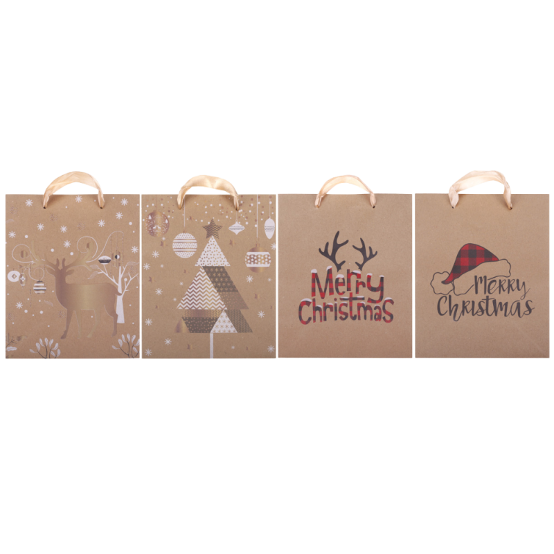 Torebka prezentowa świąteczna CRAFT 180x220x100mm 10379