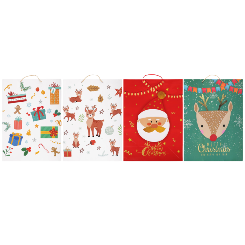 Torebka prezentowa świąteczna XXL 405x560x205mm 10356