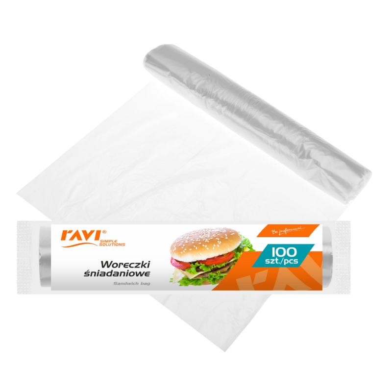 Woreczki śniadaniowe 18x28cm 100 szt.  10227 !