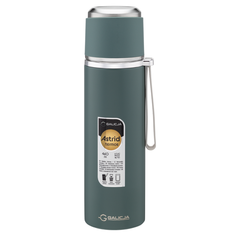 Termos nierdzewny ASTRID 460ml 27966 zielony !