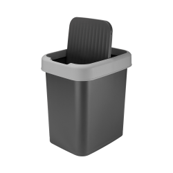 Kosz uchylny VALOR 12l 17415 szary ciemny