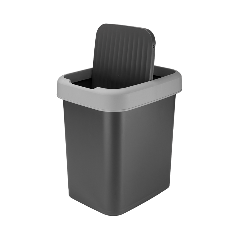 Kosz uchylny VALOR 12l 17415 szary ciemny