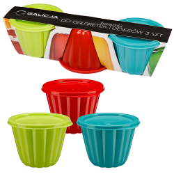 Komplet foremek do galaretek i deserów 200ml 3 sztuki 7465
