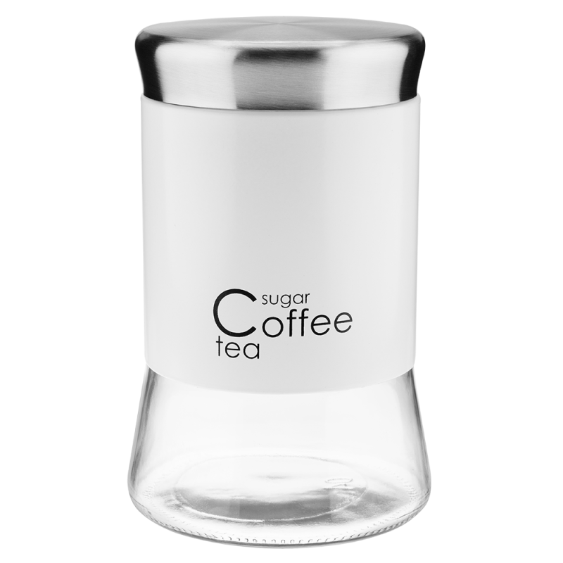 Pojemnik szklany GRENO 1000ml 24732 biały