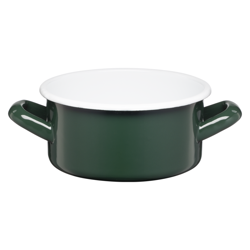 Rondel emaliowany gładki GORDON 14cm/1l 02060 zielony
