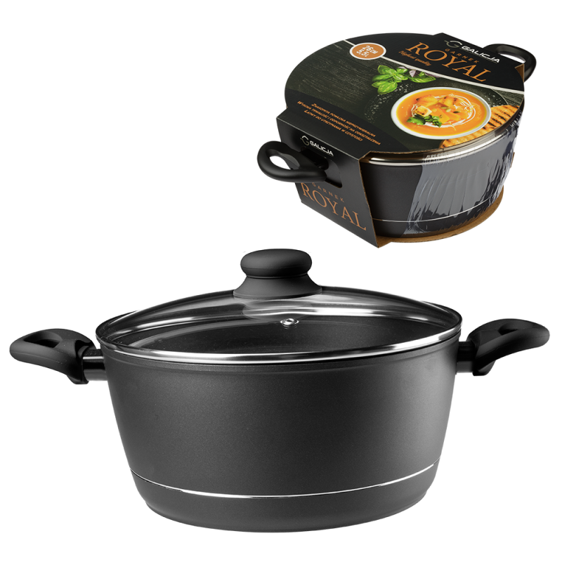 Garnek z pokrywą ROYAL 26cm/5,5l 8788