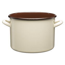 Garnek emaliowany gładki GORDON 22cm/6l 29310 krem