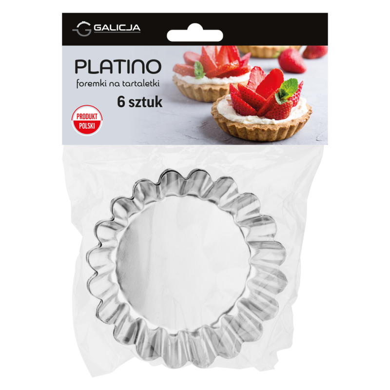 Komplet foremek do tartaletek PLATINO 9cm 6 sztuk 27771 