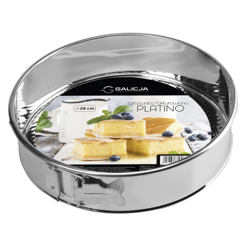 Tortownica fakturowana PLATINO 26cm 7569 