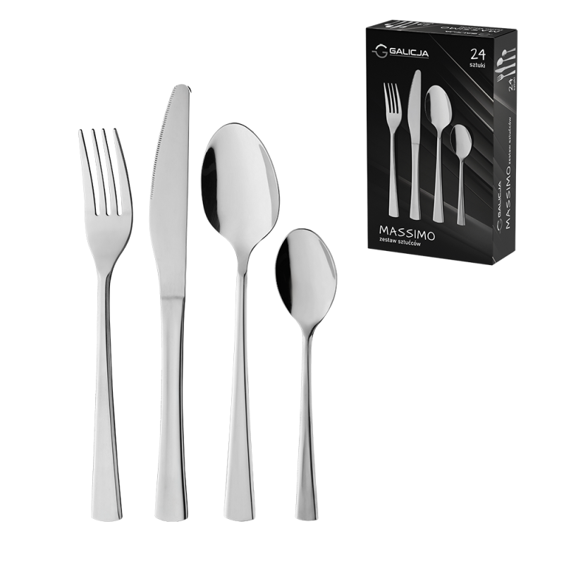 Zestaw sztućców MASSIMO 24 elementy 23423 !