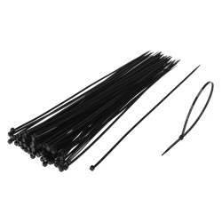 Opaski zaciskowe HOBBY 25cm 80 sztuk 13004 czarny