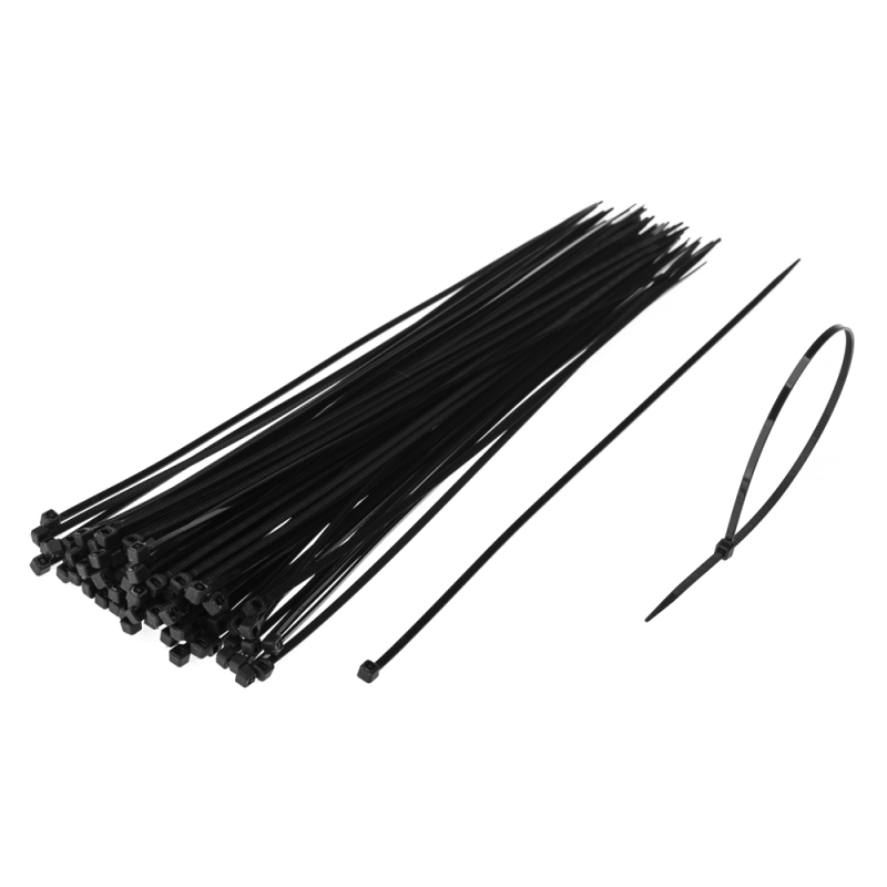 Opaski zaciskowe HOBBY 25cm 80 sztuk 13004 czarny