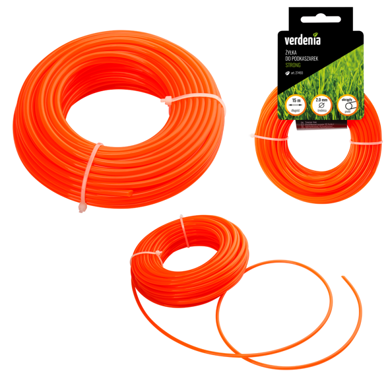 Żyłka do podkaszarek okrągła STRONG 2,0mmx15m 27493