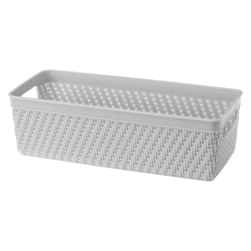 Koszyk LUIS 24x10,4x7,2cm 29647 szary jasny