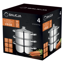 Zestaw do gotowania na parze 20cm VEGE 4 elementy 19891