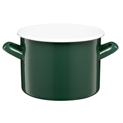 Garnek emaliowany gładki GORDON 18cm/3,4l 29304 zielony