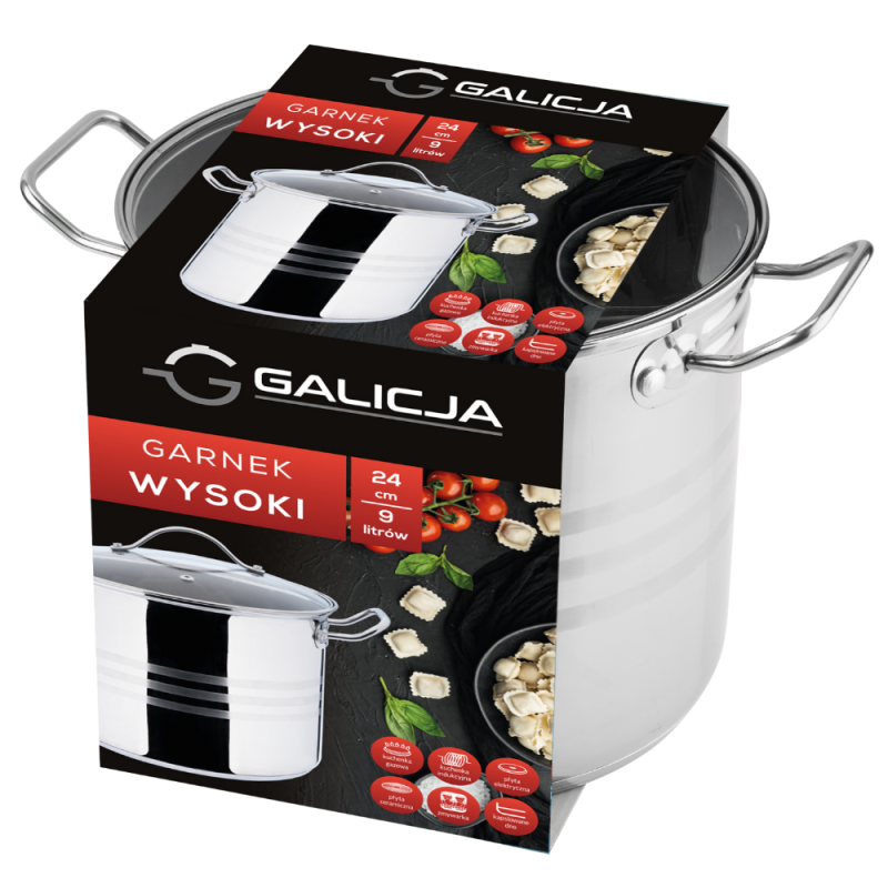 Garnek wysoki 24cm/9l 1862