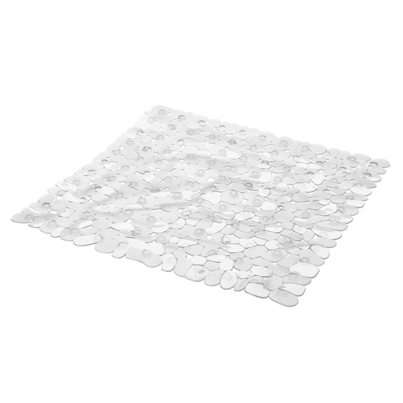 Mata łazienkowa PEBBLE 53x53cm 28816 transparent