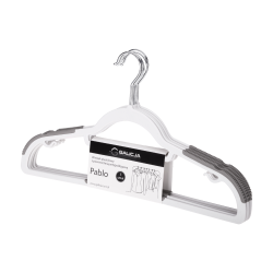 Komplet wieszaków plastikowych z powierzchnią antypoślizgową PABLO 5 sztuk 11963