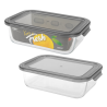 KEEP IT FRESH Pojemnik ze szkła żaroodpornego 1500ml (prostokątny) 51478 wz. GREY