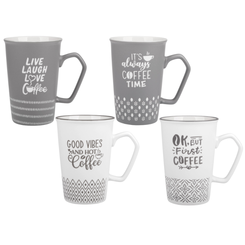 Kubek CAFFE LATTE 400 ml z porcelany New Bone 81440