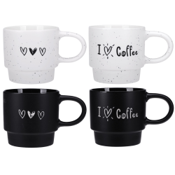 Kubek GRANITE 340 ml z porcelany New Bone 81462