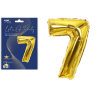 LGP Balon foliowy 60 cm CYFRA 7, 22132 złoty