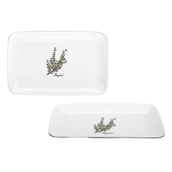 Półmisek PROWANSJA 25cm z porcelany New Bone 81483 wz. Thyme