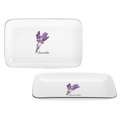 Półmisek PROWANSJA 30cm z porcelany New Bone 81486 wz. Lavender