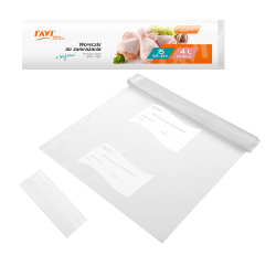 Woreczki do zamrażania z klipsami 4L 27x45cm, 15 szt.  00210