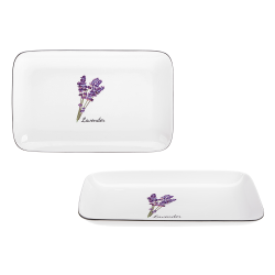 Półmisek PROWANSJA 25cm z porcelany New Bone 81483 wz. Lavender