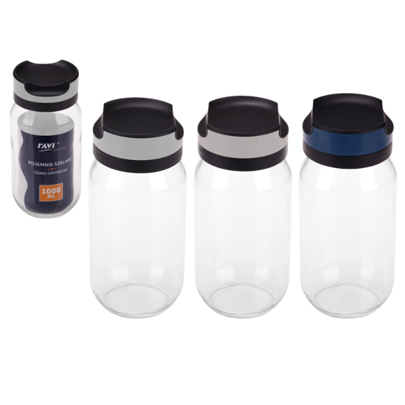 GLASSER Pojemnik szklany 1000ml 81410