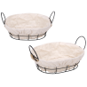 Koszyk na pieczywo (owalny) 25x22,5xH10 cm 61658
