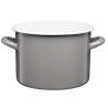 Garnek emaliowany gładki GORDON 20cm/4,4l 29307 szary