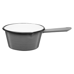 Rondel emaliowany z rączką GORDON 14cm/0,6l 02213 szary