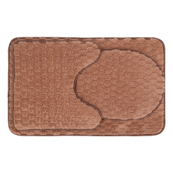 Komplet dywaników łazienkowych ANDORA 50x80/45x45/45x36cm 3 elementy 22235 brąz