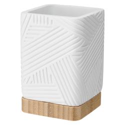 Kubek łazienkowy CAMINO kwadratowy 08840 biały