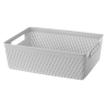 Koszyk LUIS 23,2x17,2x7,8cm 29650 szary jasny