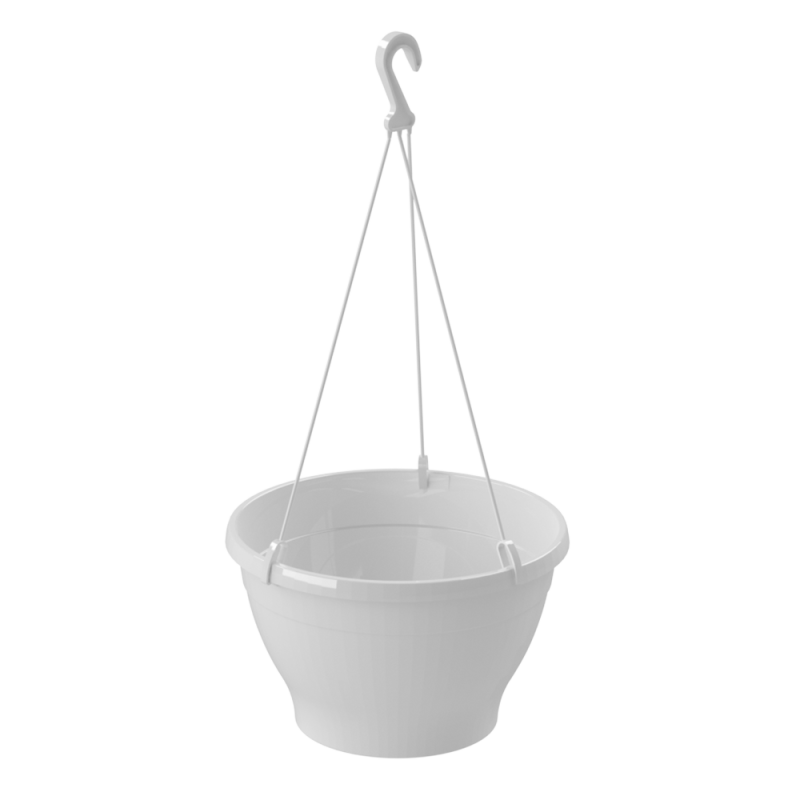 Doniczka wisząca MELROSE 26cm 07904 biały