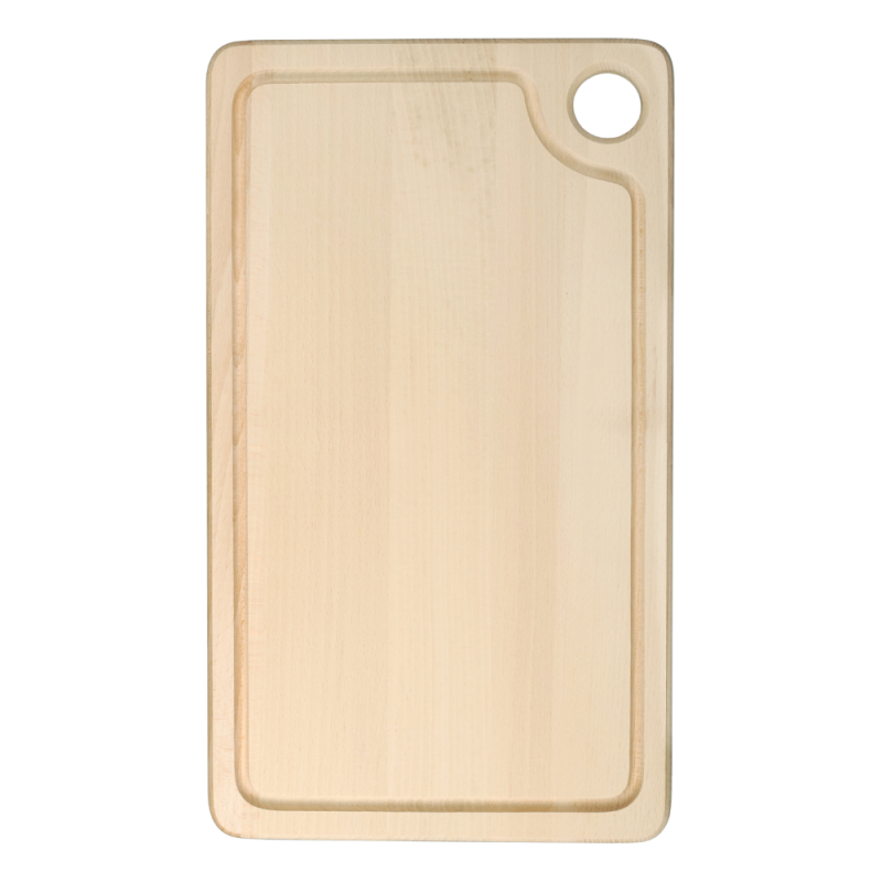 Deska do krojenia drewniana prostokątna z rowkiem 41,5x25cm 0041