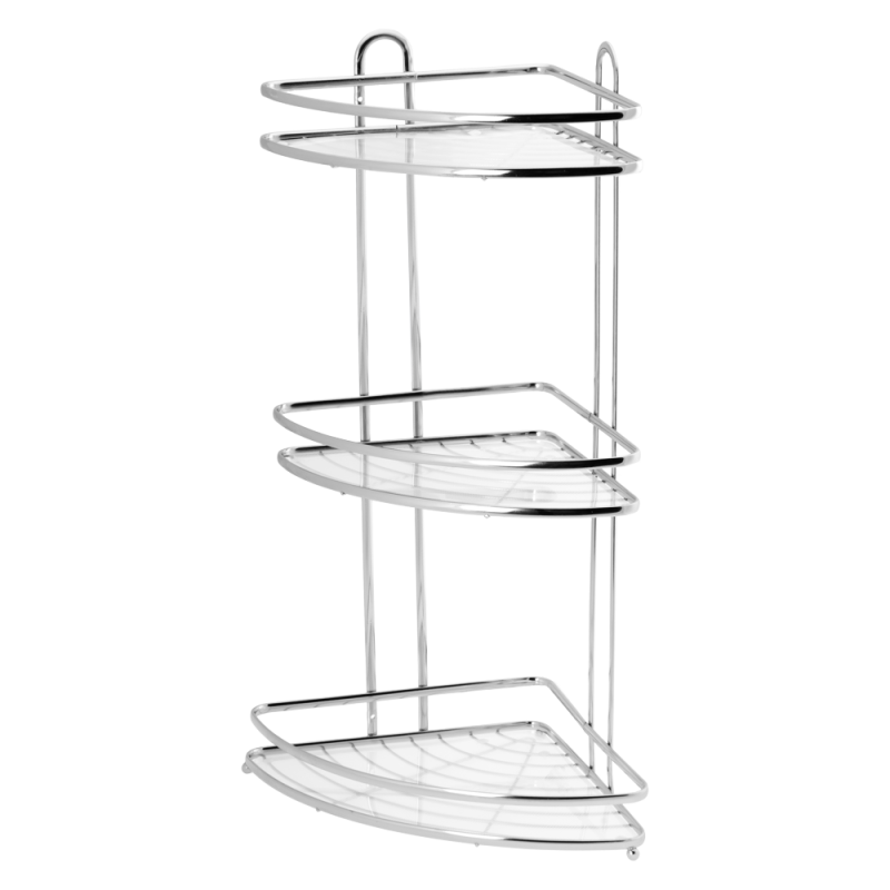 Półka łazienkowa narożna 3 poziomowa BLANCA 0699