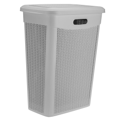 Kosz na bieliznę WILLOW 43l 27236 szary jasny