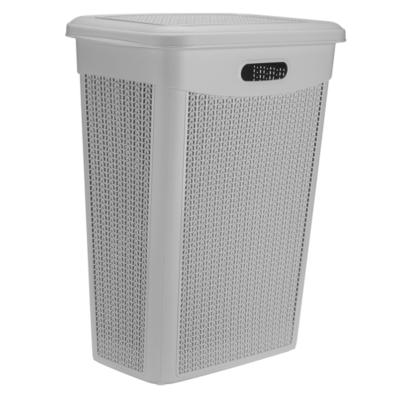 Kosz na bieliznę WILLOW 43l 27236 szary jasny