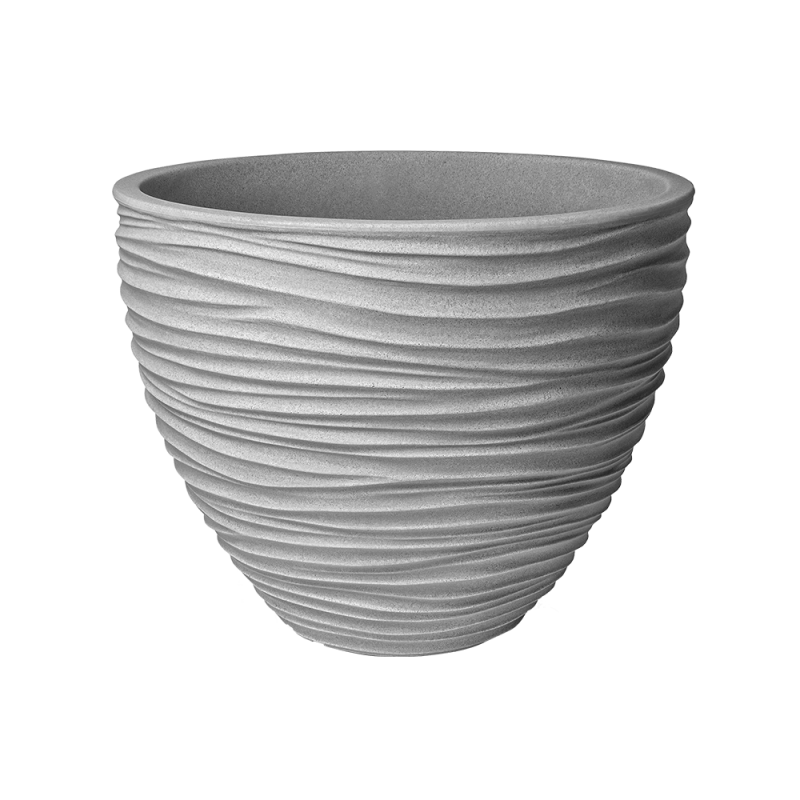 Doniczka okrągła SAND 40x31cm/24l 07171 szary