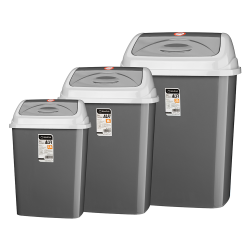 Kosz uchylny ALFI 7,5l 24210 szary 