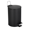 Kosz łazienkowy na śmieci okrągły KEVIN 3l 29054 czarny
