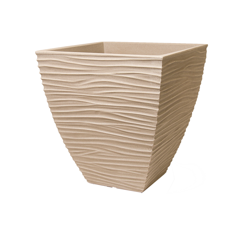 Doniczka kwadratowa SAND 40x40x42cm/40l 07195 beżowy