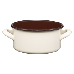 Rondel emaliowany gładki GORDON 18cm/2l 02121 krem