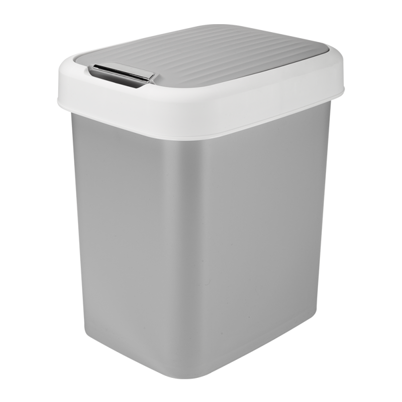 Kosz uchylny VALOR 12l 17415 szary jasny