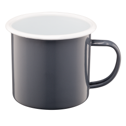 Kubek emaliowany ROBERTO 12cm/1,2l 15831 szary